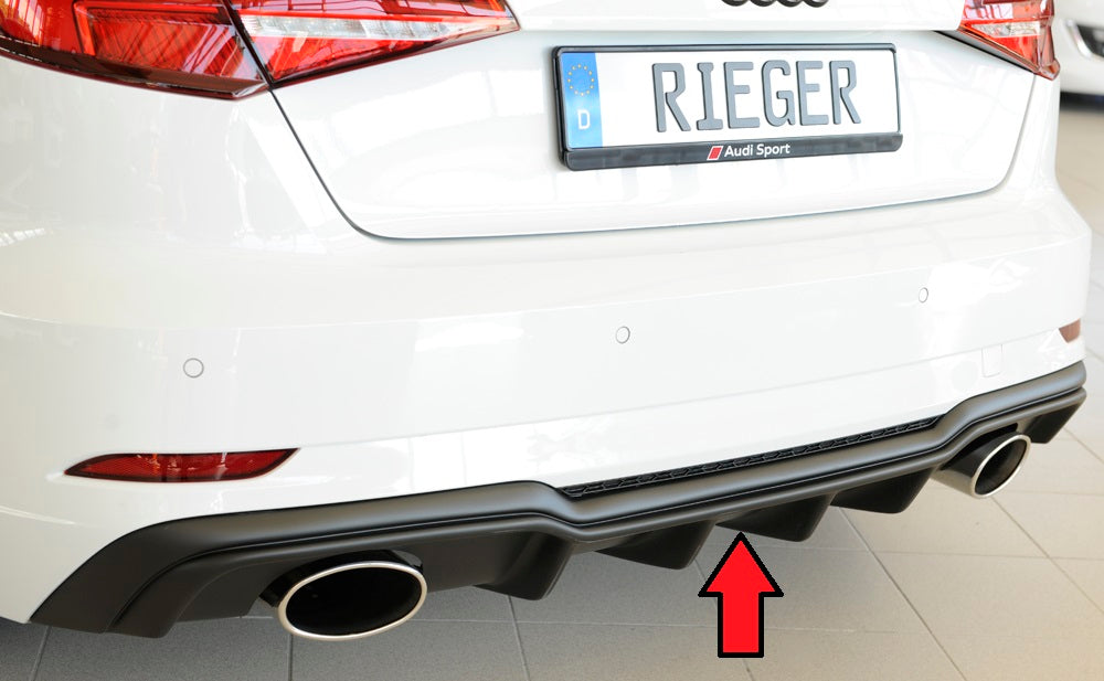 Rieger Heckeinsatz für Audi A3 (8V) 3-tür. (Schrägheck 8V1)