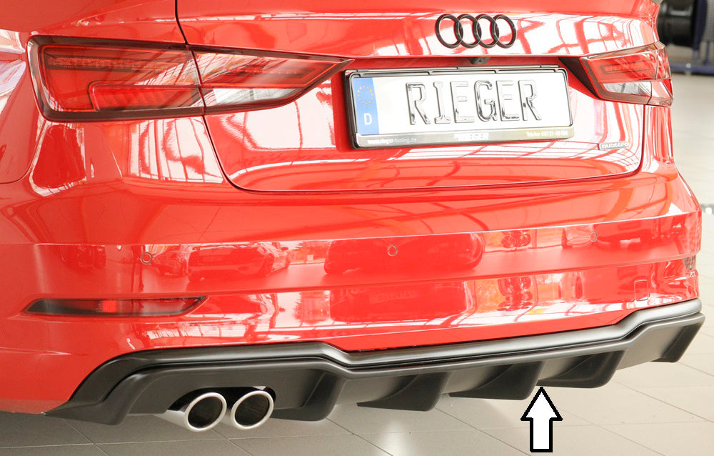 Rieger Heckeinsatz für Audi A3 (8V) 3-tür. (Cabrio 8V7)
