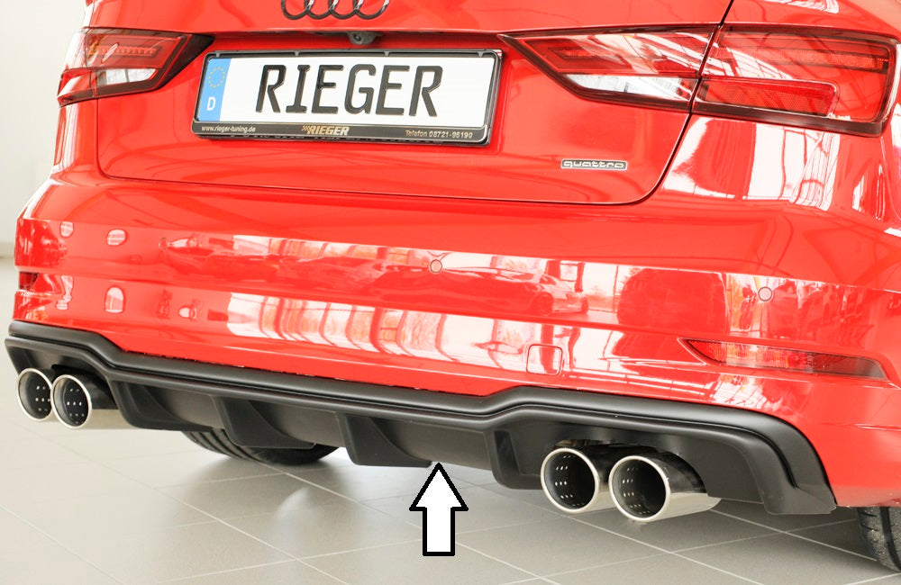 Rieger Heckeinsatz für Audi A3 (8V) 3-tür. (Cabrio 8V7)