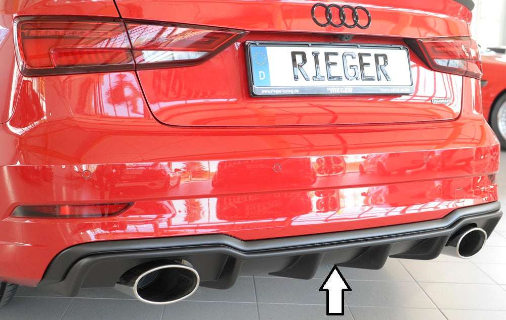 Rieger Heckeinsatz für Audi A3 (8V) 3-tür. (Cabrio 8V7)