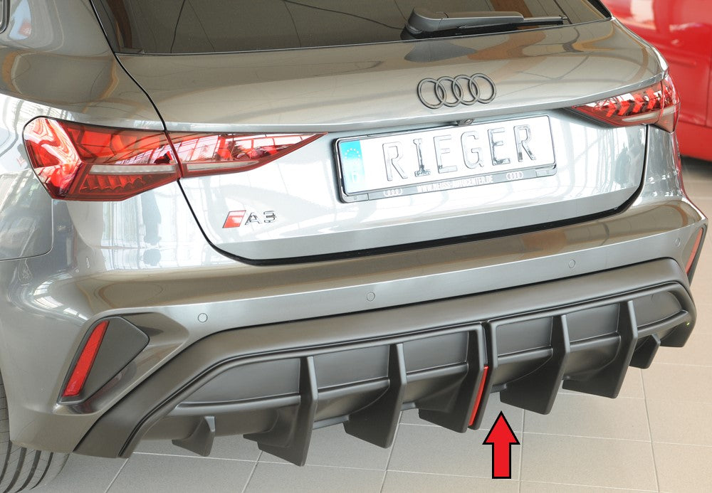 Rieger Heckeinsatz für orig. ESD für Audi A3 (GY) 5-tür. (Limousine)