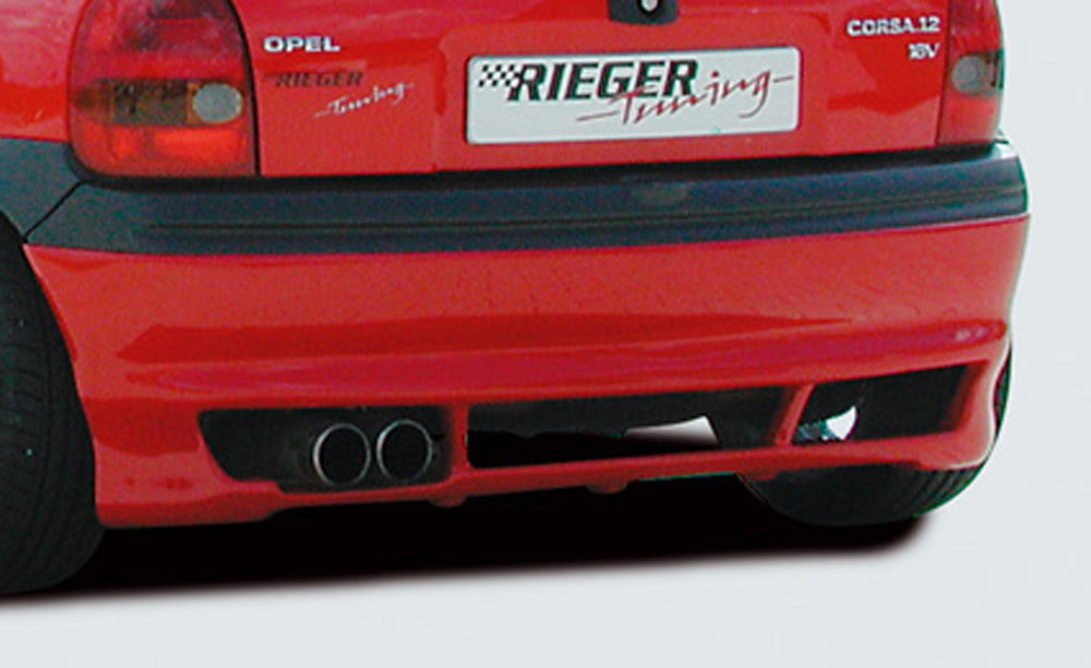 Rieger Heckansatz Variante 2 für Opel Corsa B 3-tür.