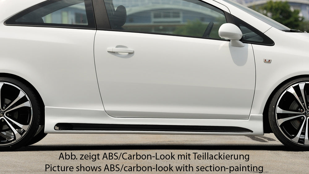 Rieger Seitenschweller für Opel Corsa D 3-tür.