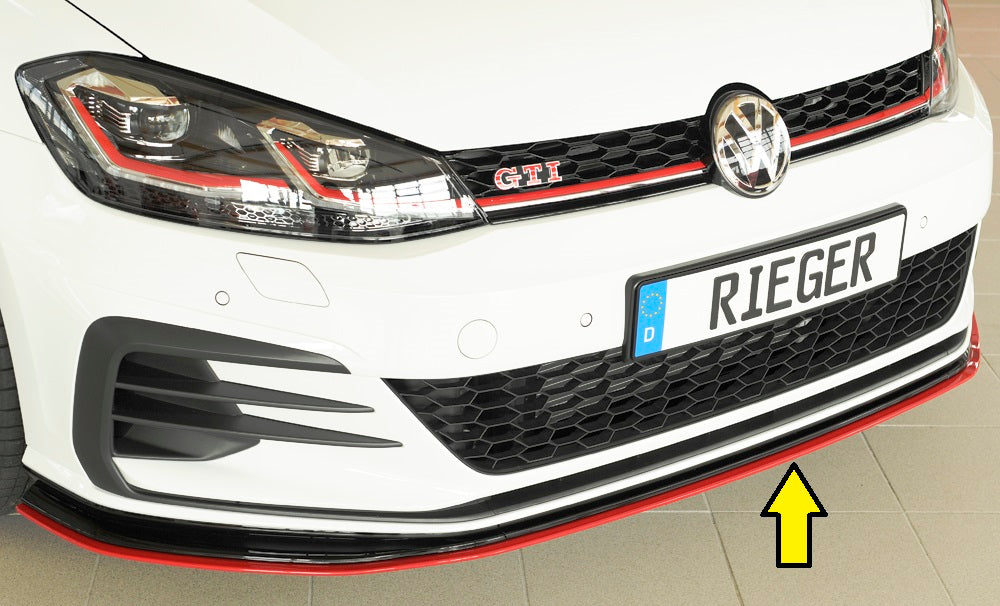 Rieger Spoilerschwert nur für GTI - TCR für VW Golf 7 GTI-TCR 3-tür.