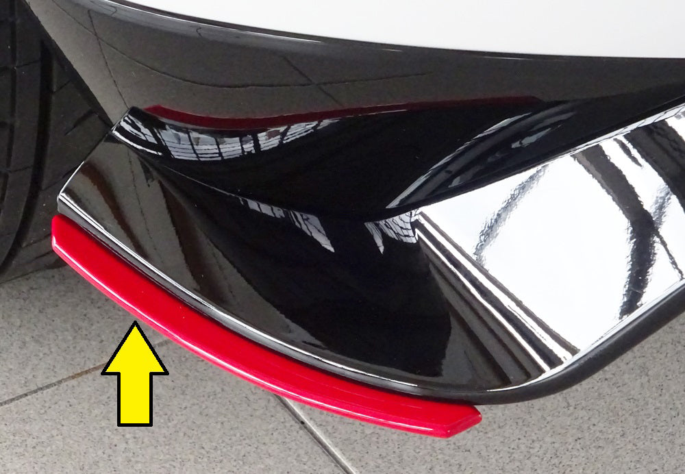 Rieger Heckschürzenansatz seitlich links für VW Golf 7 GTI-TCR 3-tür.