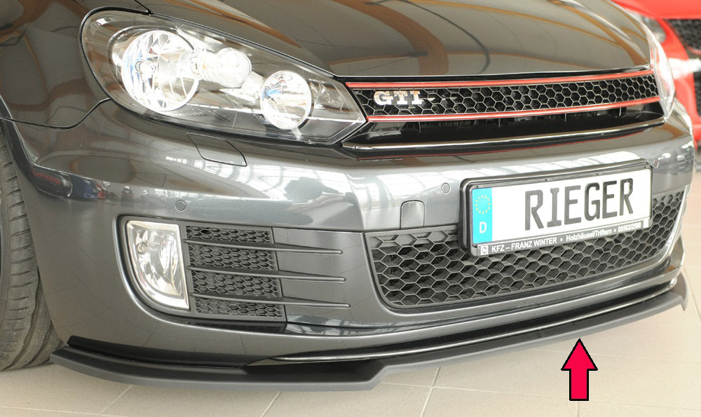 Rieger Spoilerschwert nur für GTI / GTD für VW Golf 6 GTD 3-tür.