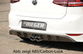 Rieger Heckeinsatz für R-Line Heckschürze für VW Golf 7 3-tür.
