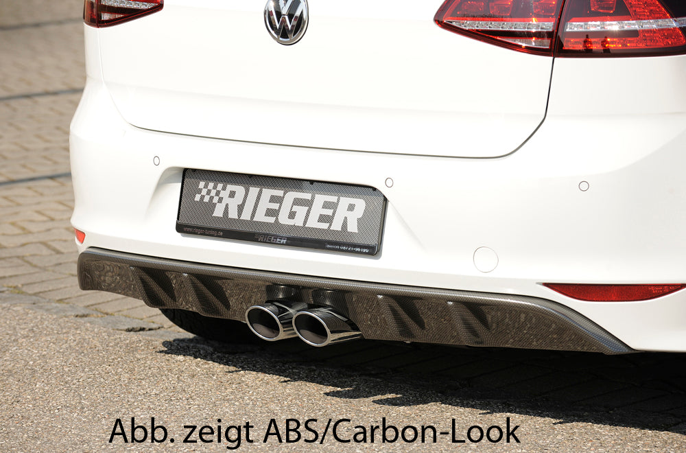 Rieger Heckeinsatz für R-Line Heckschürze für VW Golf 7 3-tür.