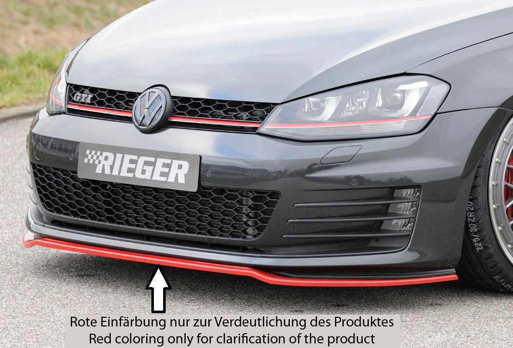 Rieger Spoilerschwert nur für GTI / GTD für VW Golf 7 GTD 3-tür.