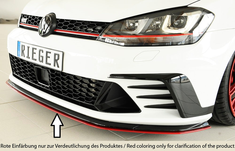 Rieger Spoilerschwert nur für GTI Clubsport für VW Golf 7 GTI Clubsport 3-tür.