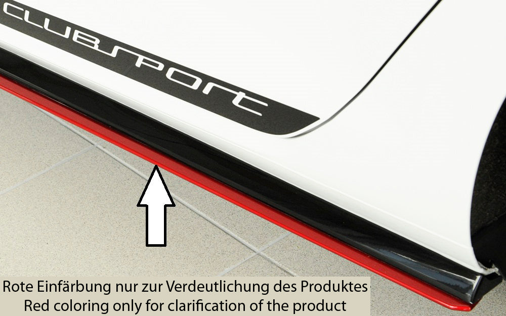 Rieger Seitenschwelleransatz (ca. 7mm) für VW Golf 7 GTI Clubsport 3-tür.