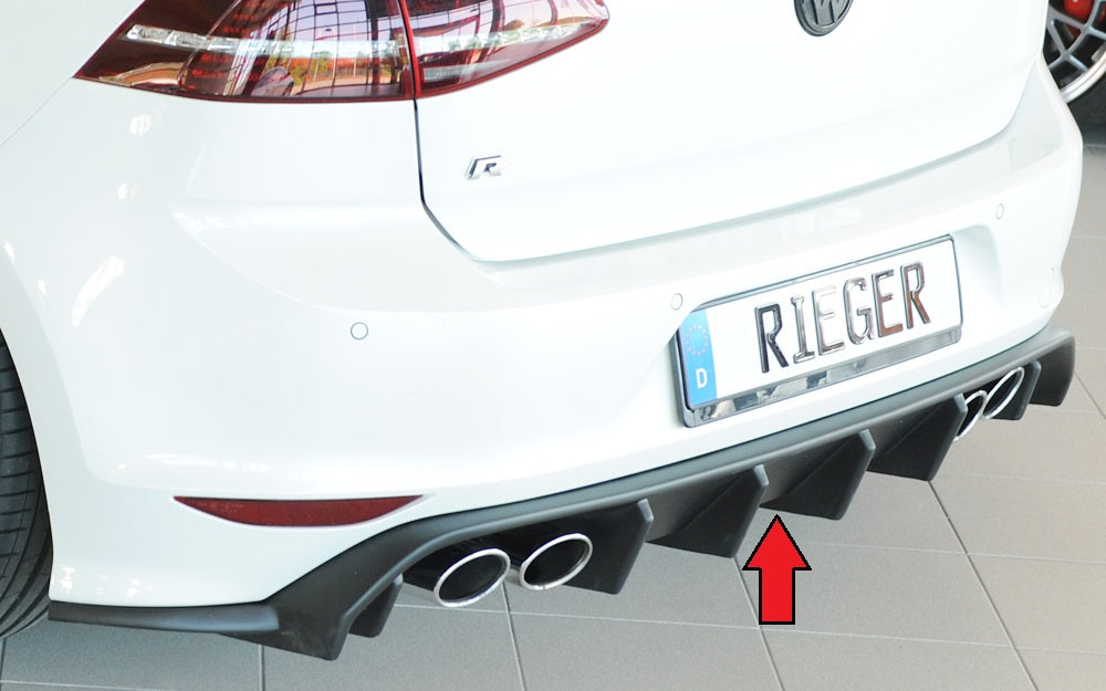 Rieger Heckeinsatz für VW Golf 7 R 3-tür.