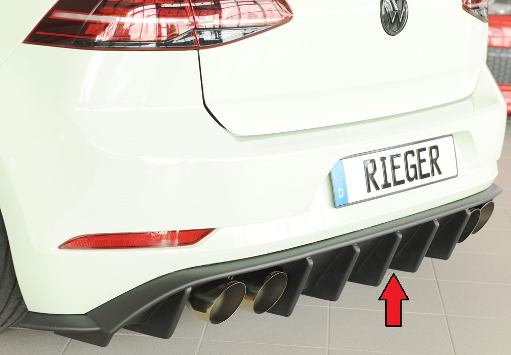 Rieger Heckeinsatz für VW Golf 7 R 3-tür.