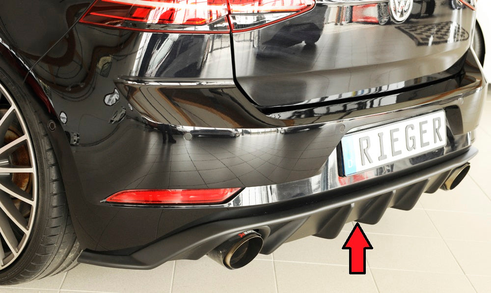 Rieger Heckeinsatz für VW Golf 7 GTI 3-tür.
