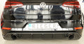 Fox passend für VW Golf 7 GTI: 02.17- (ab Facelift) | 3-tür., 5-tür. Golf 7 GTI: 02.17- (ab Facelift) | 3-tür., 5-tür. - ABS matt schwarz - Rieger Heckansatz
