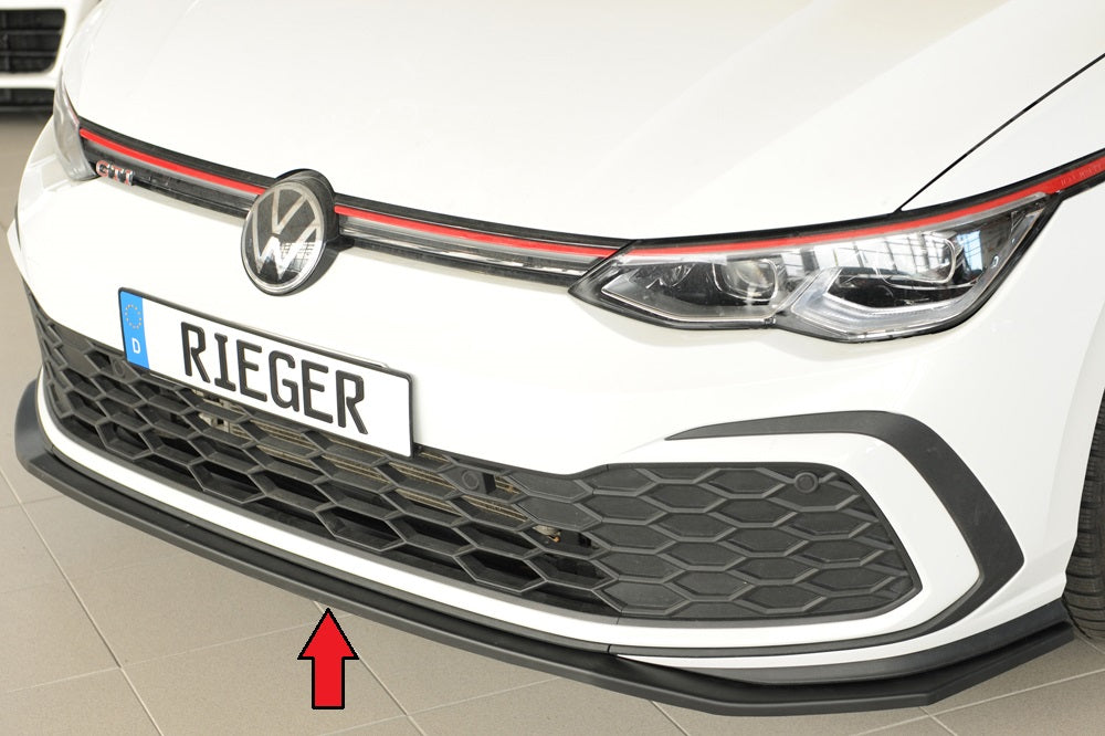 Rieger Spoilerschwert nur für GTI / GTD / GTE für VW Golf 8 GTD 5-tür.