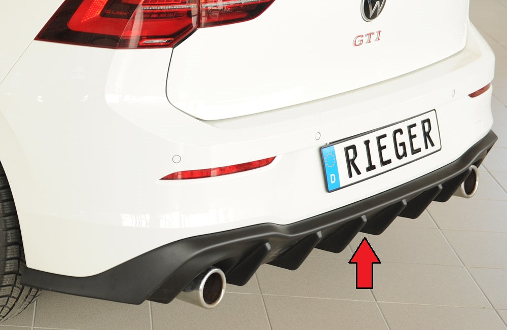 Rieger Heckeinsatz für VW Golf 8 GTI 5-tür.