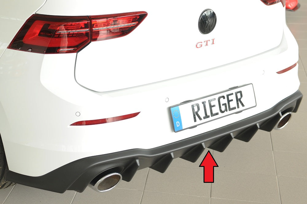 Rieger Heckeinsatz für VW Golf 8 GTI Clubsport 5-tür.