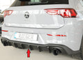 Rieger Heckeinsatz (wie 59610+AHK) für VW Golf 8 GTI 5-tür.