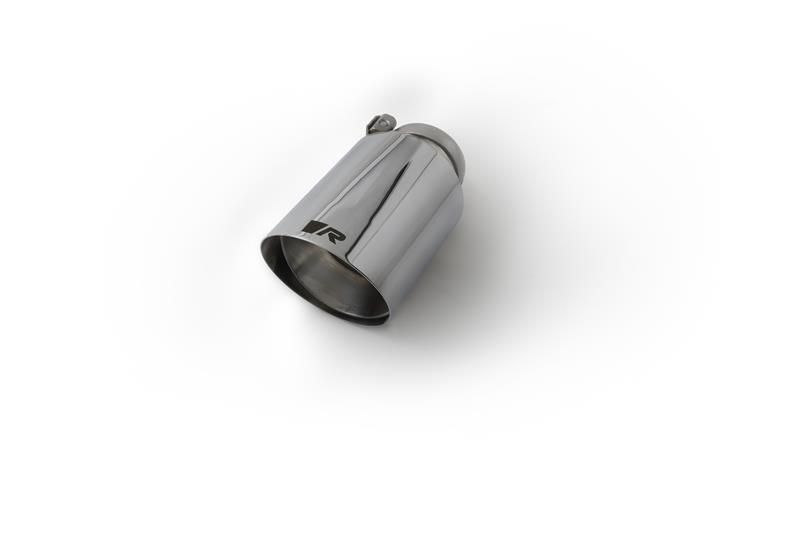 Remus 1 Endrohr : 102 mm schräg, straight cut, verchromt, mit einstellbarem Kugelanschluss für _Endrohre 1 Endrohr gerade | EG-Gutachten/ABE