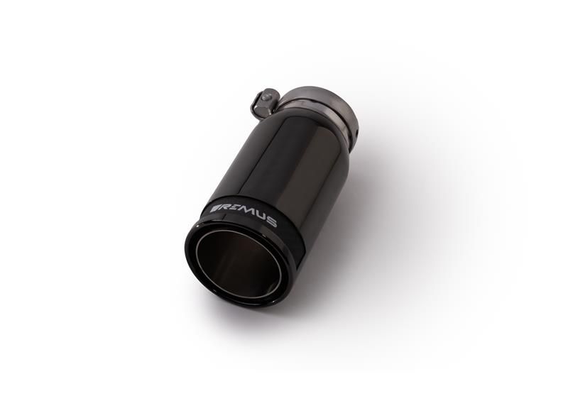Remus 1 Endrohr Ø 84 mm Street Race Black Chrome, mit einstellbarem Kugelanschluss für _Endrohre 1 Endrohr Street Race Black Chrome | EG-Gutachten/ABE