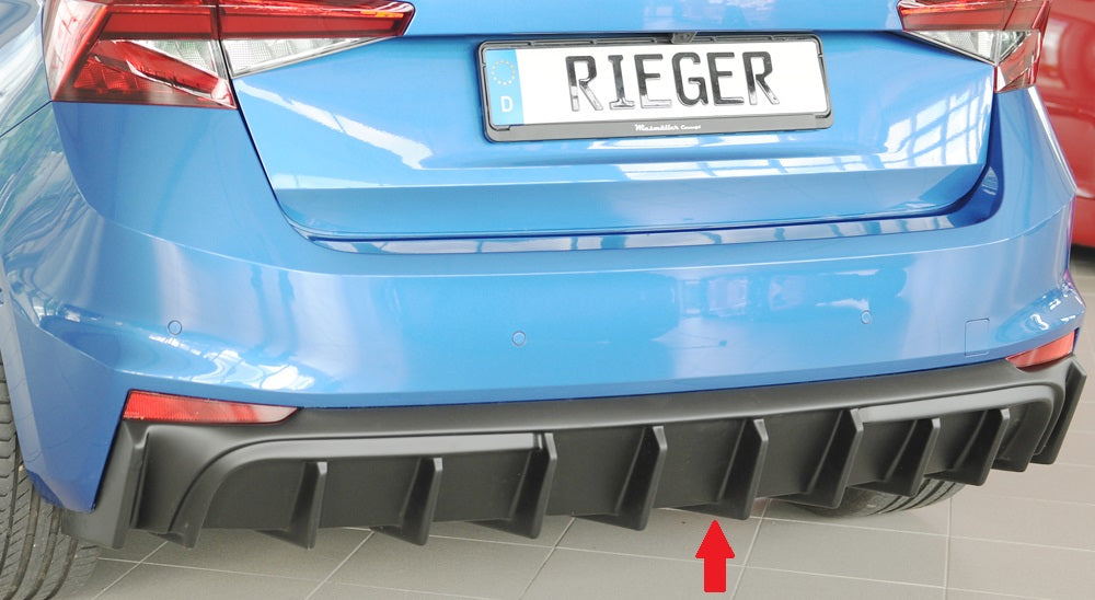 Rieger Heckeinsatz für orig. ESD für Skoda Fabia (PJ) Schrägheck