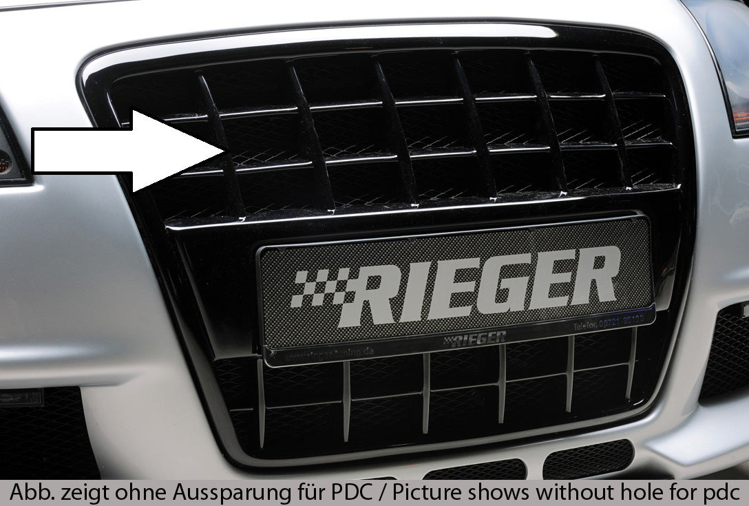 Rieger Grill mit integrierter Kennzeichenauflage für Audi A4 (8H) Cabrio