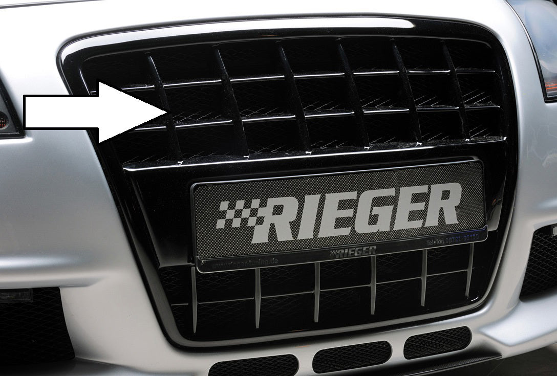 Rieger Grill mit integrierter Kennzeichenauflage für Audi A4 (8H) Cabrio