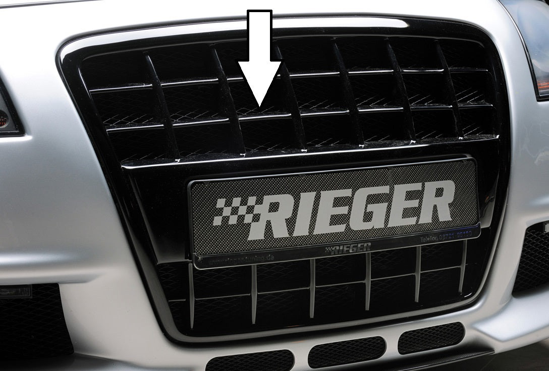 Rieger Grill mit integrierter Kennzeichenauflage für Audi A3 (8P) 3-tür.