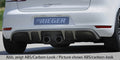 Rieger Heckeinsatz mit 2 Doppelfinnen für VW Golf 6