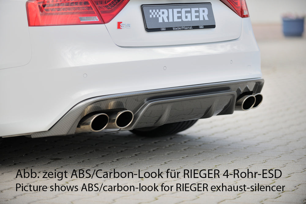 Rieger Heckeinsatz für Audi A5 (B8/B81) Cabrio