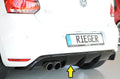Rieger Heckeinsatz (GBL-47213) für VW Polo 6 GTI (6R) 3-tür.