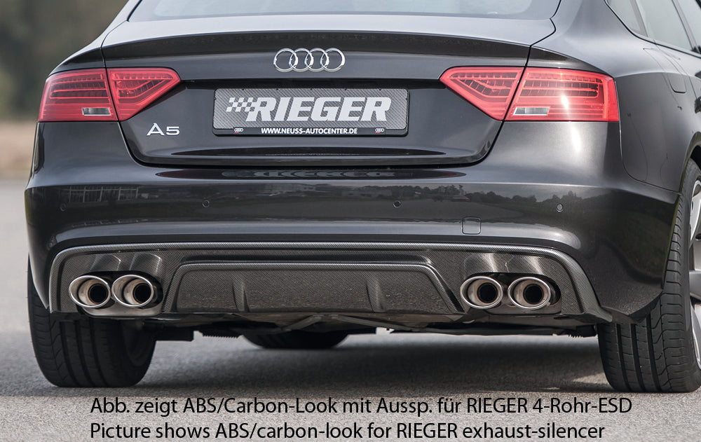 Rieger Heckeinsatz für Audi A5 S5 (B8/B81) Sportback
