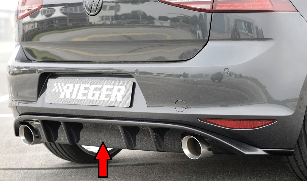 Rieger Heckeinsatz für VW Golf 7 3-tür.