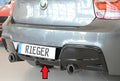 Rieger Heckeinsatz für BMW 1er F20  (1K4) Lim. / 4-tür.