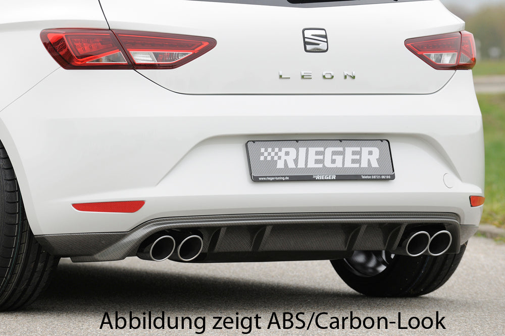 Rieger Heckschürzenansatz für Seat Leon (5F) 3-tür. (SC)