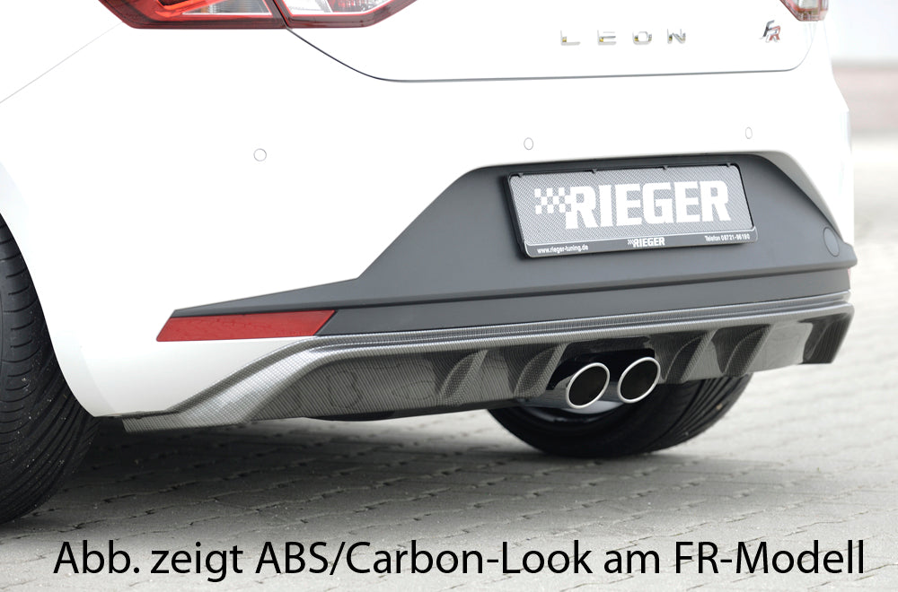 Rieger Heckschürzenansatz für Seat Leon (5F) 3-tür. (SC)