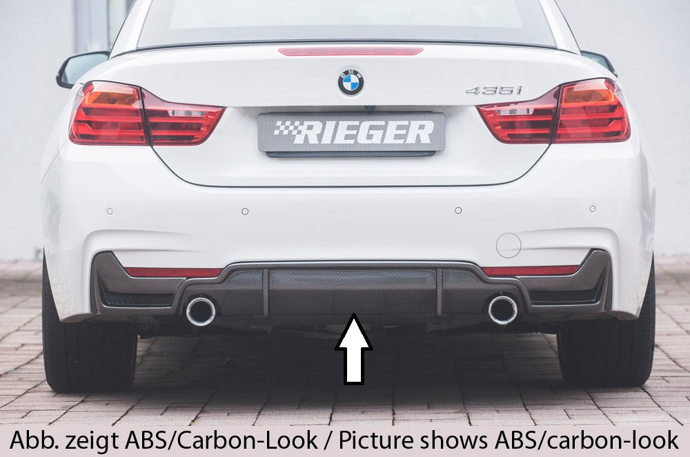 Rieger Heckeinsatz (nur 435i / 440i) für BMW 4er F32  (3C) Coupé (3-tür.)