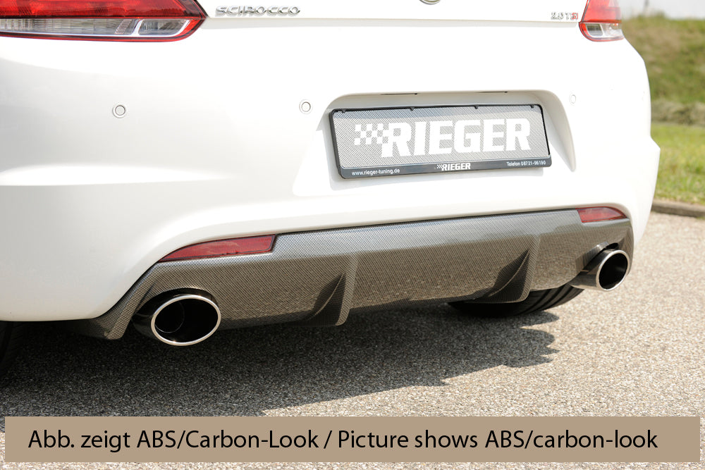 Rieger Heckeinsatz für R-Line Heckschürze für VW Scirocco 3 (13) 2-tür.