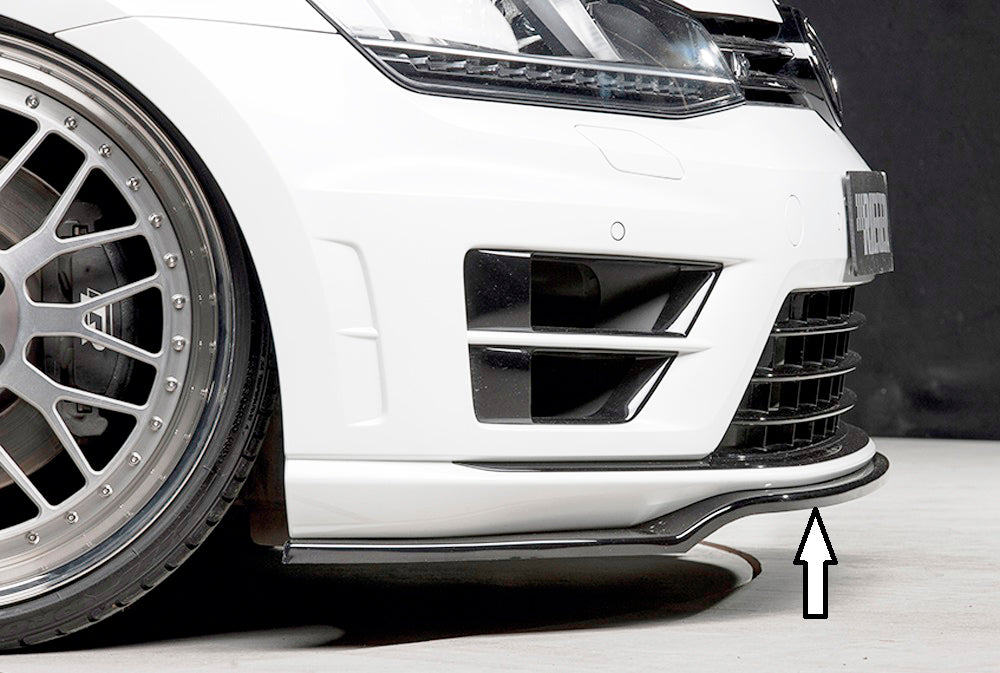 Rieger Spoilerschwert nur für R / R-Line für VW Golf 7 R 3-tür.