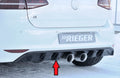 Rieger Heckeinsatz für VW Golf 7 R 3-tür.