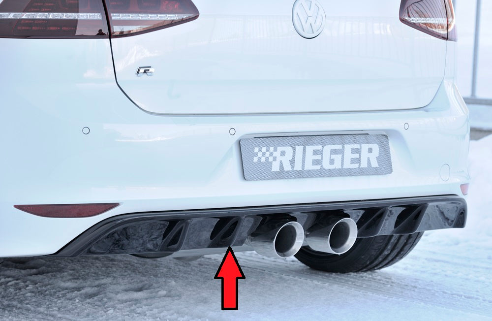 Rieger Heckeinsatz für VW Golf 7 R 3-tür.