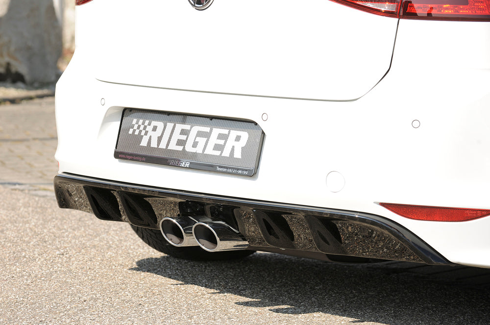 Rieger Heckeinsatz für R-Line Heckschürze für VW Golf 7 3-tür.