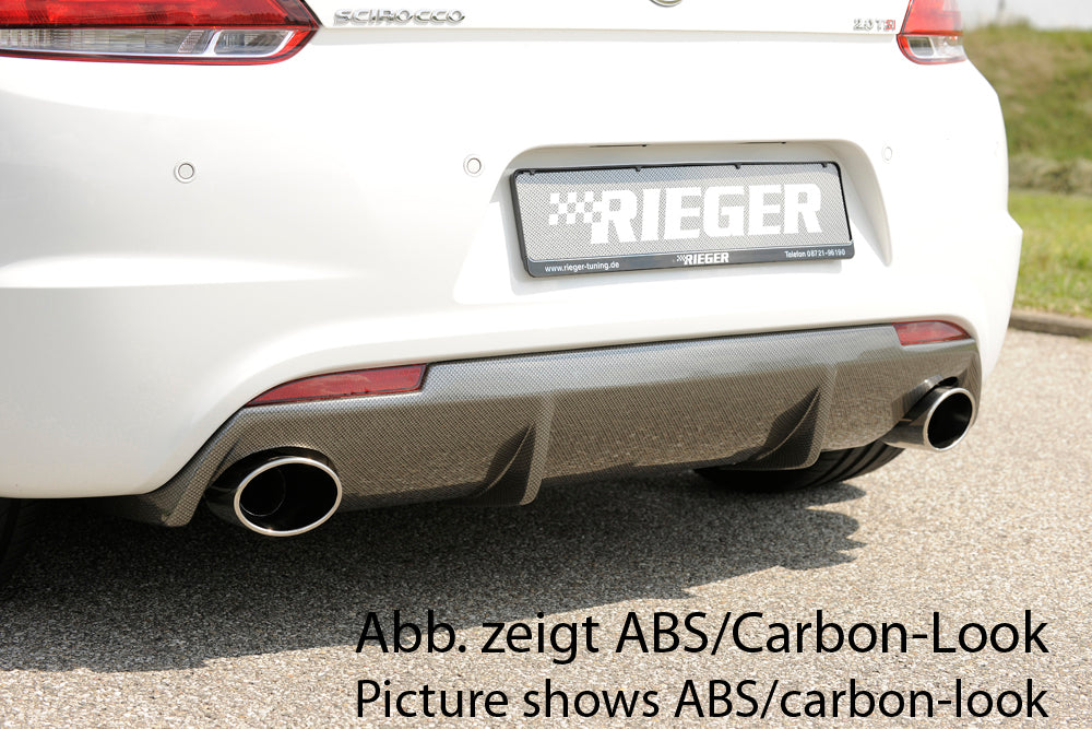 Rieger Heckeinsatz für R-Line Heckschürze für VW Scirocco R (13) 2-tür.