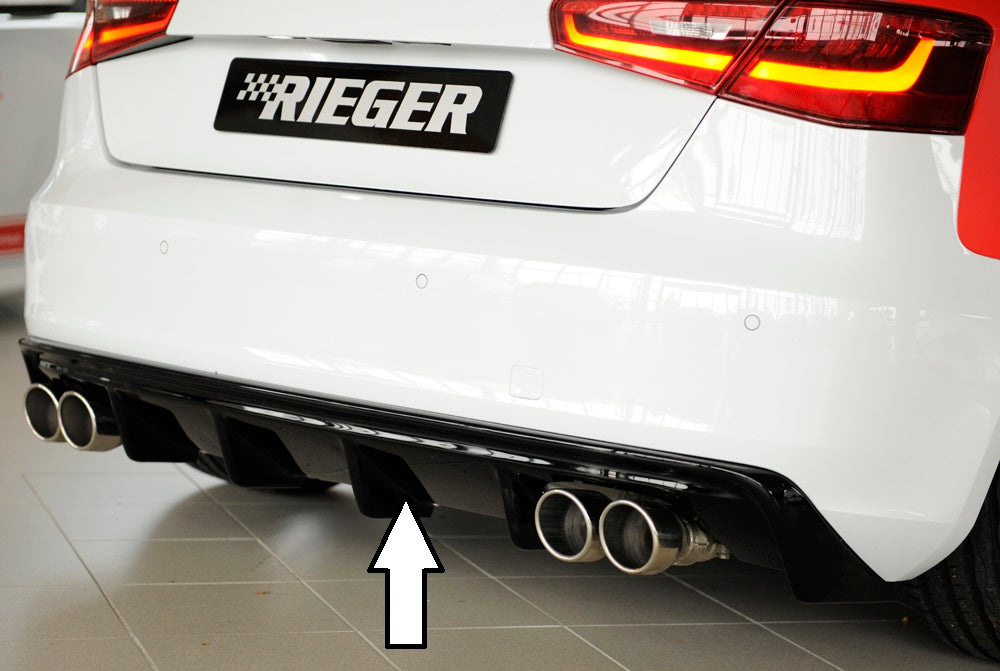 Fox passend fürRieger Heckeinsatz - Audi A3 8V 3-tür. (Schrägheck 8V1)5-tür. (Sportback 8VA)