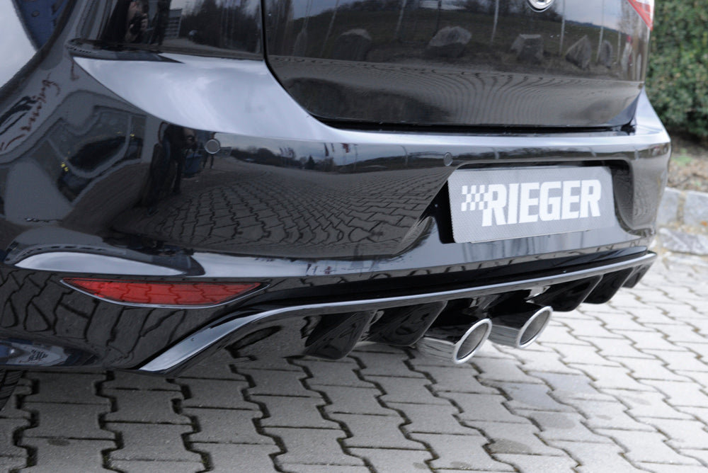 Rieger Heckeinsatz für R-Line Heckschürze für VW Golf 7 R-Line 3-tür.