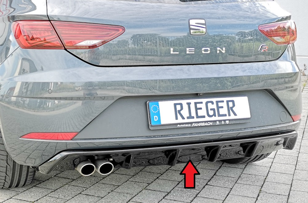 Rieger Heckeinsatz für Seat Leon FR (5F) 3-tür. (SC)