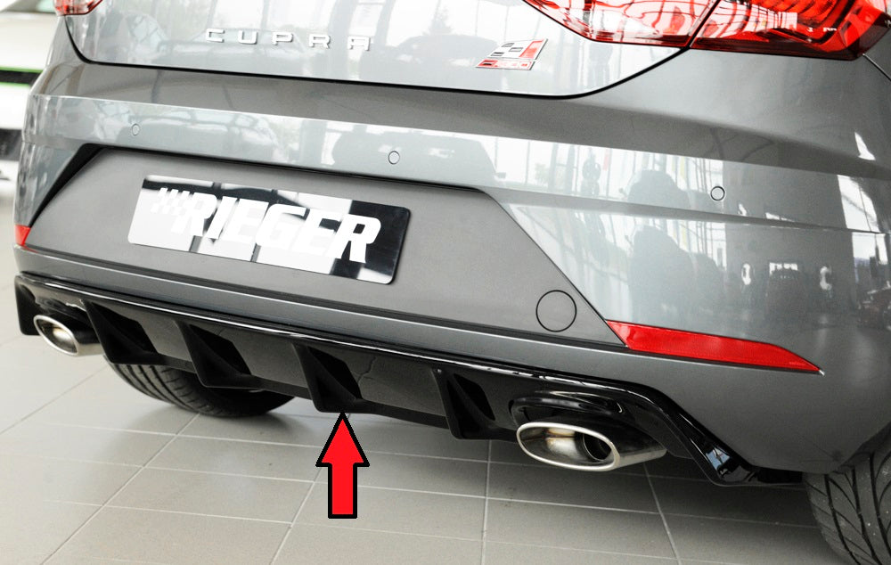 Rieger Heckeinsatz für Seat Leon Cupra (5F) 3-tür. (SC)