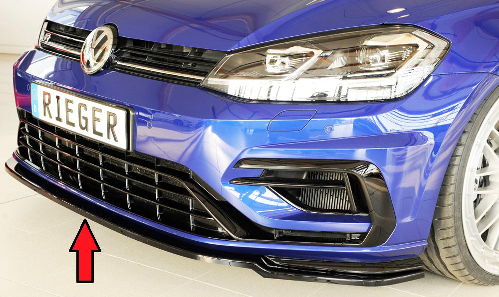 Rieger Spoilerschwert nur für R / R-Line für VW Golf 7 R 3-tür.