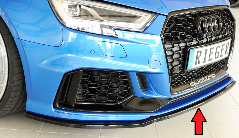 Rieger Spoilerschwert für Audi RS3 (8V) 5-tür. (Limousine 8VS / 8VM)